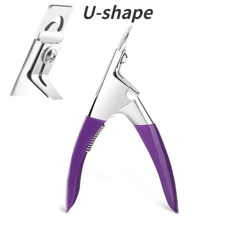 Stainless Steel Guillotine Nail Clipper for Dogs & Cats